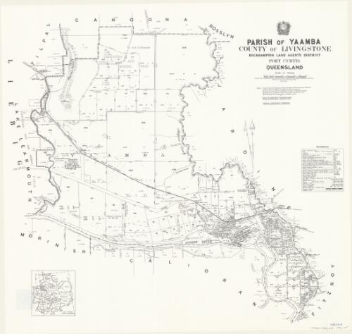 Parish of Yaamba, County of Livingstone [cartographic material] / drawn and published at the Survey Office, Department of Lands
