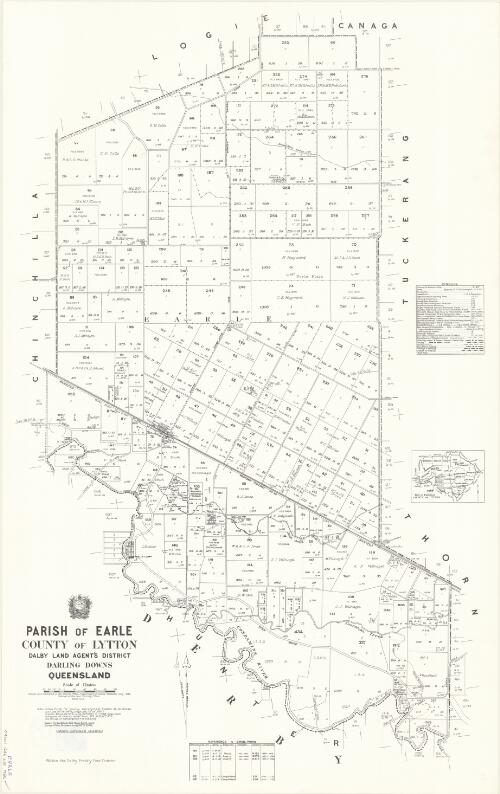 Parish of Earle, County of Lytton [cartographic material] / drawn and published at the Survey Office, Department of Lands