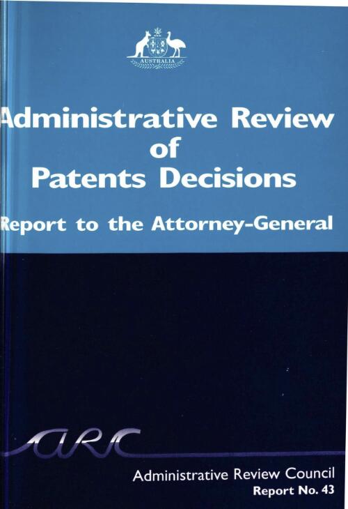 Administrative review of patents decisions / Administrative Review Council