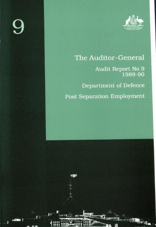 Department of Defence : post separation employment / Auditor-General