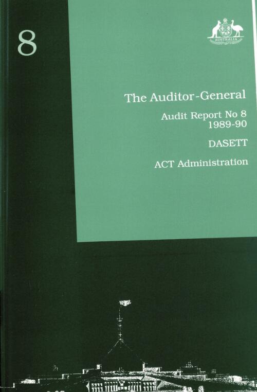 DASETT : ACT Administration / Auditor-General