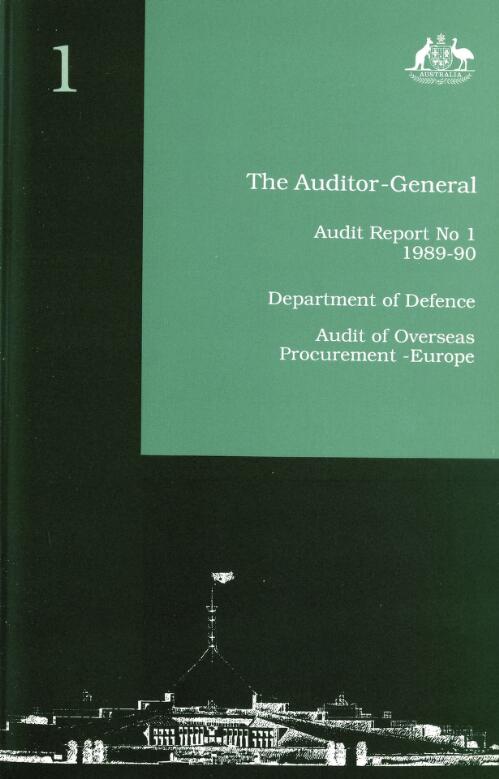 Department of Defence : audit of overseas procurement - Europe / Auditor-General
