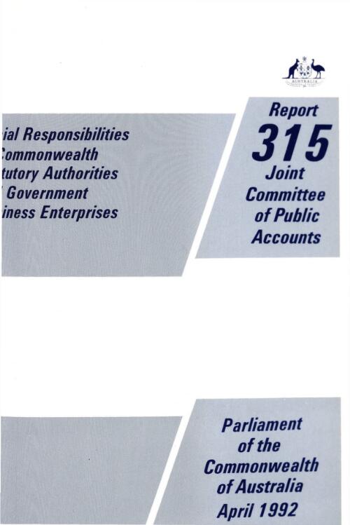 Social responsibilities of Commonwealth statutory authorities and government business enterprises / the Parliament of the Commonwealth of Australia Joint Committee of Public Accounts