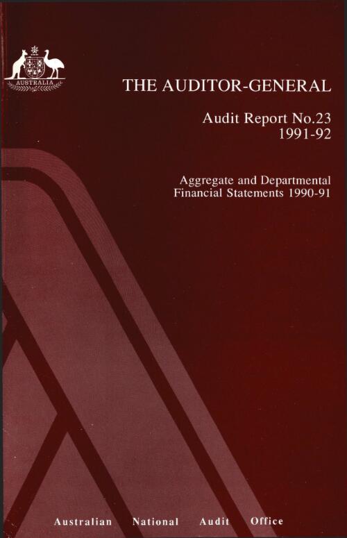 Aggregate and departmental financial statements 1990-91 / Auditor-General