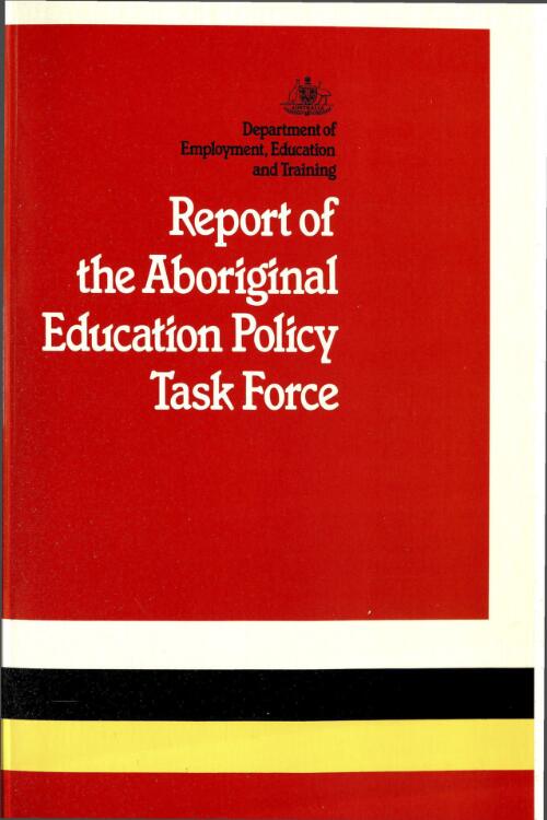 Report of the Aboriginal Education Policy Task Force