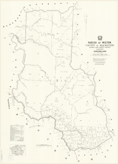 Parish of Wigton, County of Mackenzie [cartographic material] / drawn and published at the Survey Office, Department of Lands