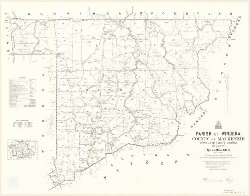 Parish of Windera, County of Mackenzie [cartographic material] / Drawn and published by the Department of Mapping and Surveying
