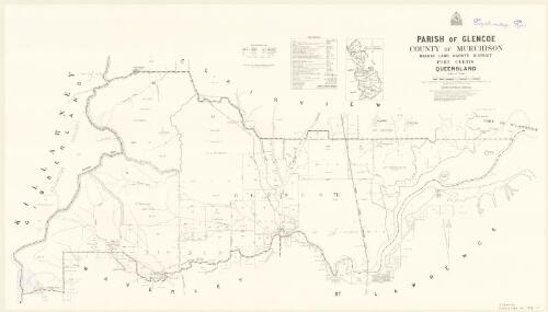 Parish of Glencoe, County of Murchison [cartographic material] / Drawn and published by the Department of Mapping and Surveying