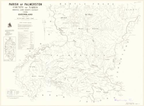 Parish of Palmerston, County of Nares [cartographic material] / drawn and published by the Department of Mapping and Surveying, Brisbane, revised Jan 1984