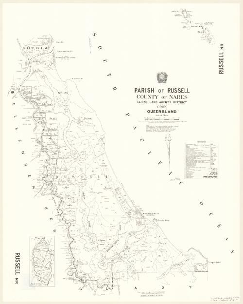 Parish of Russell, County of Nares [cartographic material] / drawn and published at the Survey Office, Department of Lands