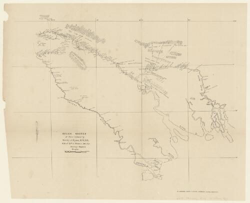 Rough sketch of route followed by Henry J. Ryan, R.M.D.D., Kikori Stn. to western interior [cartographic material]