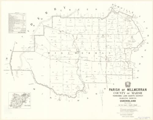 Parish of Millmerran, County of Marsh [cartographic material] / drawn and published at the Survey Office, Department of Lands
