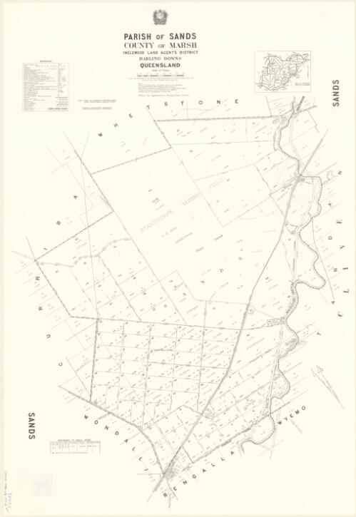 Parish of Sands, County of Marsh [cartographic material] / drawn and published at the Survey Office, Department of Lands