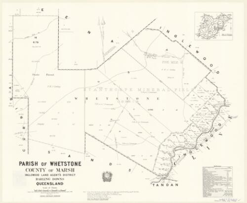 Parish of Whetstone, County of Marsh [cartographic material] / drawn and published at the Survey Office, Department of Lands