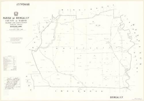 Parish of Bringalily, County of Marsh [cartographic material] / drawn and published at the Survey Office, Department of Lands