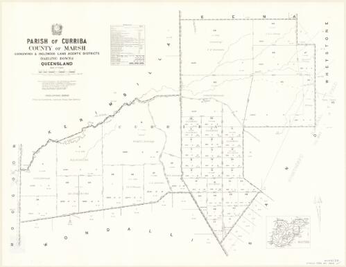 Parish of Curriba, County of Marsh [cartographic material] / drawn and published at the Survey Office, Department of Lands