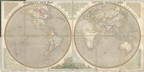 Gilbert's new map of the world, 1839 / drawn and engraved by J. Archer