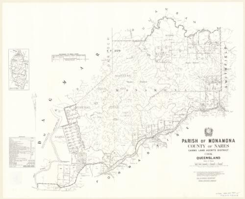 Parish of Monamona, County of Nares [cartographic material] / drawn and published at the Survey Office, Department of Lands