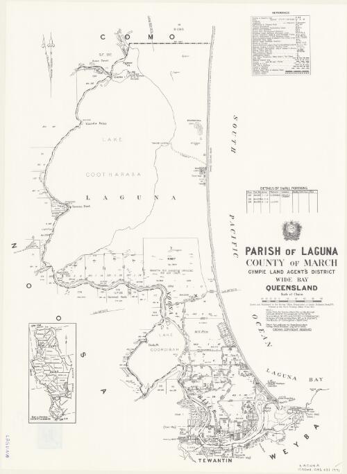 Parish of Laguna, County of March [cartographic material] / drawn and published at the Survey Office, Department of Lands