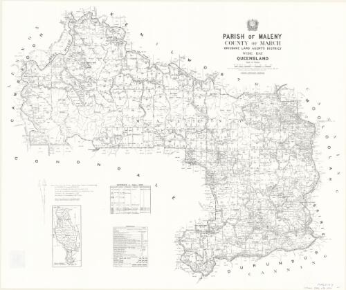 Parish of Maleny, County of March [cartographic material] / drawn and published at the Survey Office, Department of Lands