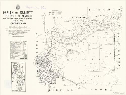Parish of Elliott, county of March [cartographic material] / drawn and published by the Department of Mapping and Surveying, Brisbane