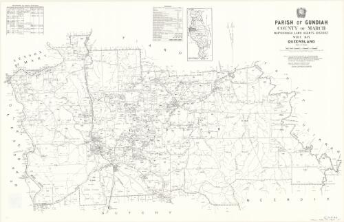 Parish of Gundiah, County of March [cartographic material] / drawn and published at the Survey Office, Department of Lands