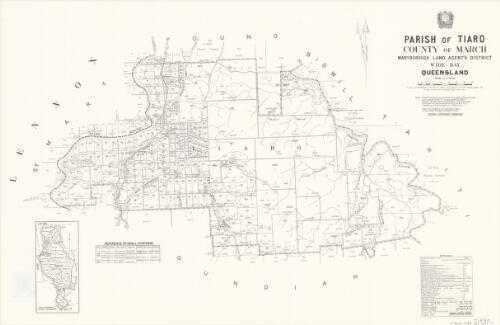 Parish of Tiaro, County of March [cartographic material] / drawn and published at the Survey Office, Department of Lands