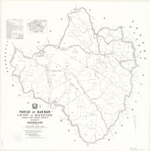 Parish of Ban Ban, County of Mackenzie [cartographic material] / drawn and published at the Survey Office, Department of Lands