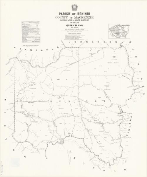 Parish of Beninbi, County of Mackenzie [cartographic material] / drawn and published at the Survey Office, Department of Lands