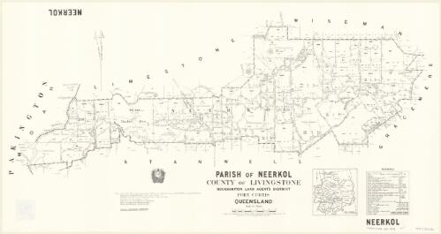Parish of Neerkol, County of Livingstone [cartographic material] / drawn and published at the Survey Office, Department of Lands