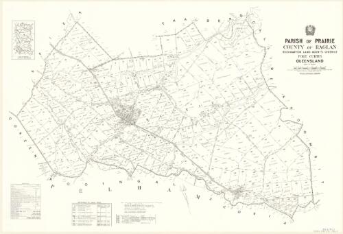 Parish of Prairie, County of Raglan [cartographic material] / drawn and published at the Survey Office, Department of Lands