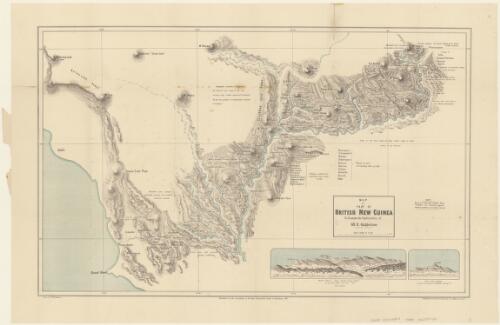 Map of part of British New Guinea [cartographic material] : to illustrate the explorations of W.R. Cuthbertson / drawn by W.R. Cuthbertson