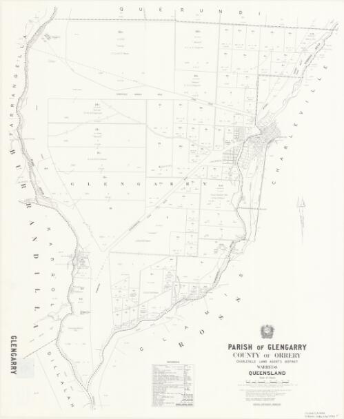 Parish of Glengarry, County of Orrery [cartographic material] / drawn and published at the Survey Office, Department of Lands
