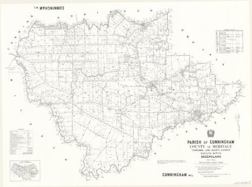 Parish of Cunningham, County of Merivale [cartographic material] / drawn and published at the Survey Office, Department of Lands