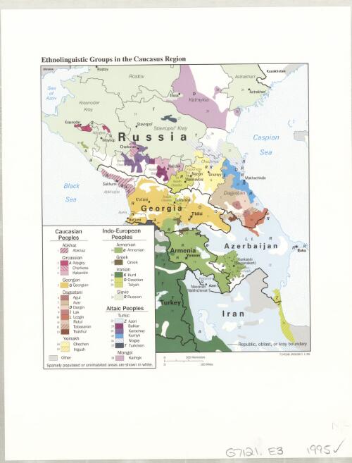 Ethnolinguistic groups in the Caucasus region