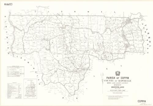 Parish of Coppin, County of Rawbelle [cartographic material] / drawn and published at the Survey Office, Department of Lands
