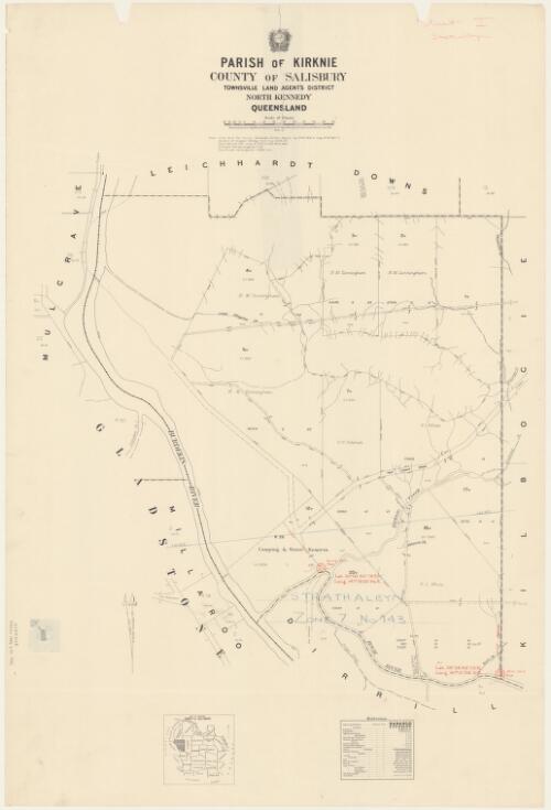 Parish of Kirknie, County of Salisbury [cartographic material] / printed at the Govt. Ptg. Office & published at the Survey Office, Dept. of Public Lands