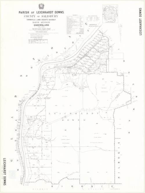 Parish of Leichhardt Downs, County of Salisbury [cartographic material] / drawn and published at the Survey Office, Department of Lands