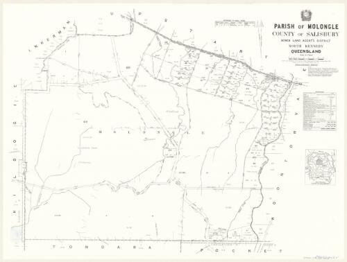 Parish of Molongle, County of Salisbury [cartographic material] / drawn and published at the Survey Office, Department of Lands