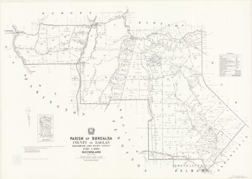 Parish of Bundalba, County of Raglan [cartographic material] / drawn and published at the Survey Office, Department of Lands