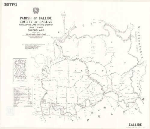 Parish of Callide, County of Raglan [cartographic material] / drawn and published at the Survey Office, Department of Lands