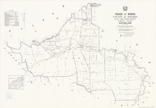 Parish of Wambo, County of Rogers [cartographic material] / drawn and published at the Survey Office, Department of Lands