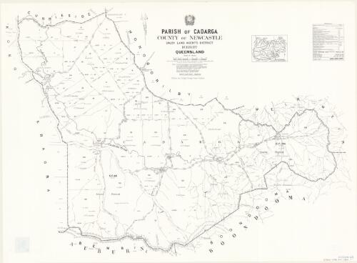 Parish of Cadarga, County of Newcastle [cartographic material] / drawn and published at the Survey Office, Department of Lands