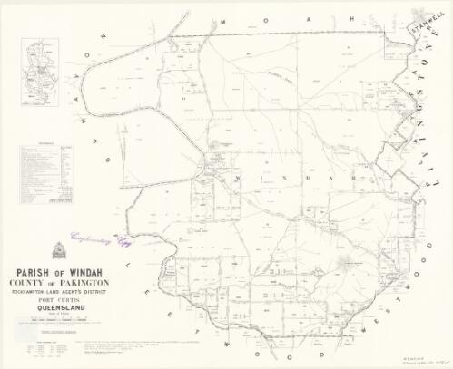 Parish of Windah, County of Pakington [cartographic material] / Drawn and published by the Department of Mapping and Surveying