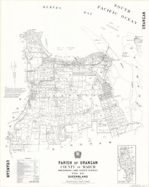 Parish of Urangan, County of March [cartographic material] / drawn and published at the Survey Office, Department of Lands