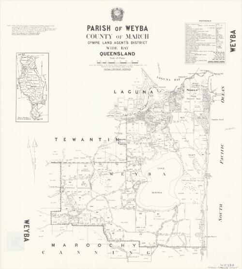 Parish of Weyba, County of March [cartographic material] / drawn and published at the Survey Office, Department of Lands