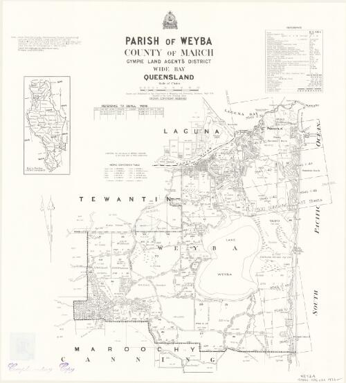 Parish of Weyba, County of March [cartographic material] / Drawn and published by the Department of Mapping and Surveying