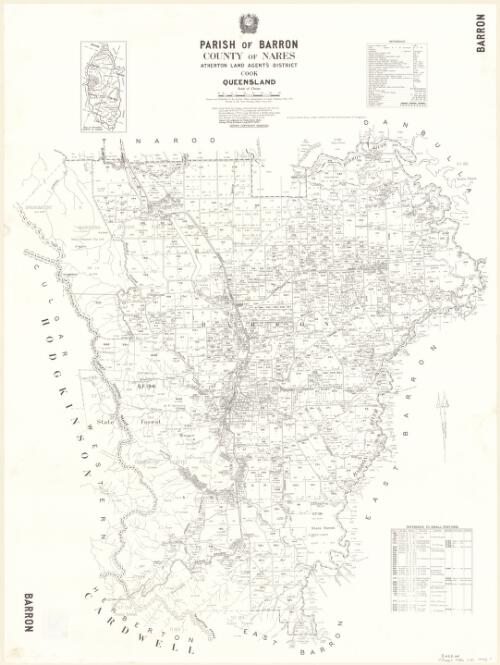 Parish of Barron, County of Nares [cartographic material] / drawn and published at the Survey Office, Department of Lands