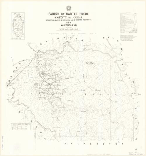 Parish of Bartle Frere, County of Nares [cartographic material] / drawn and published at the Survey Office, Department of Lands