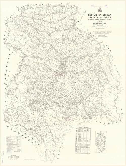Parish of Dirran, County of Nares [cartographic material] / drawn and published by the Department of Mapping and Surveying, Brisbane